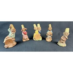 Lot Of 5 Vintage Tom Clark Thimble Gnomes Bobbie Sew In Love Mendy Figurines